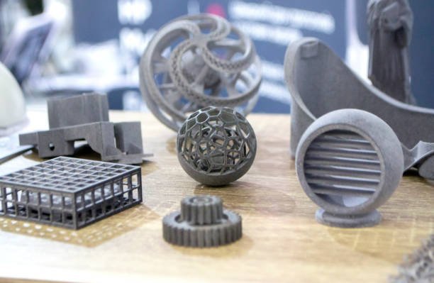 3d-printing-MJF parts on the table