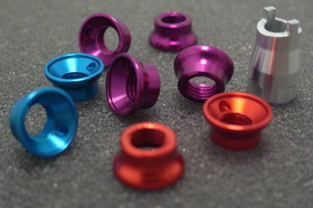 CNC Turning machine parts, Anodize Aluminum. high precision cnc